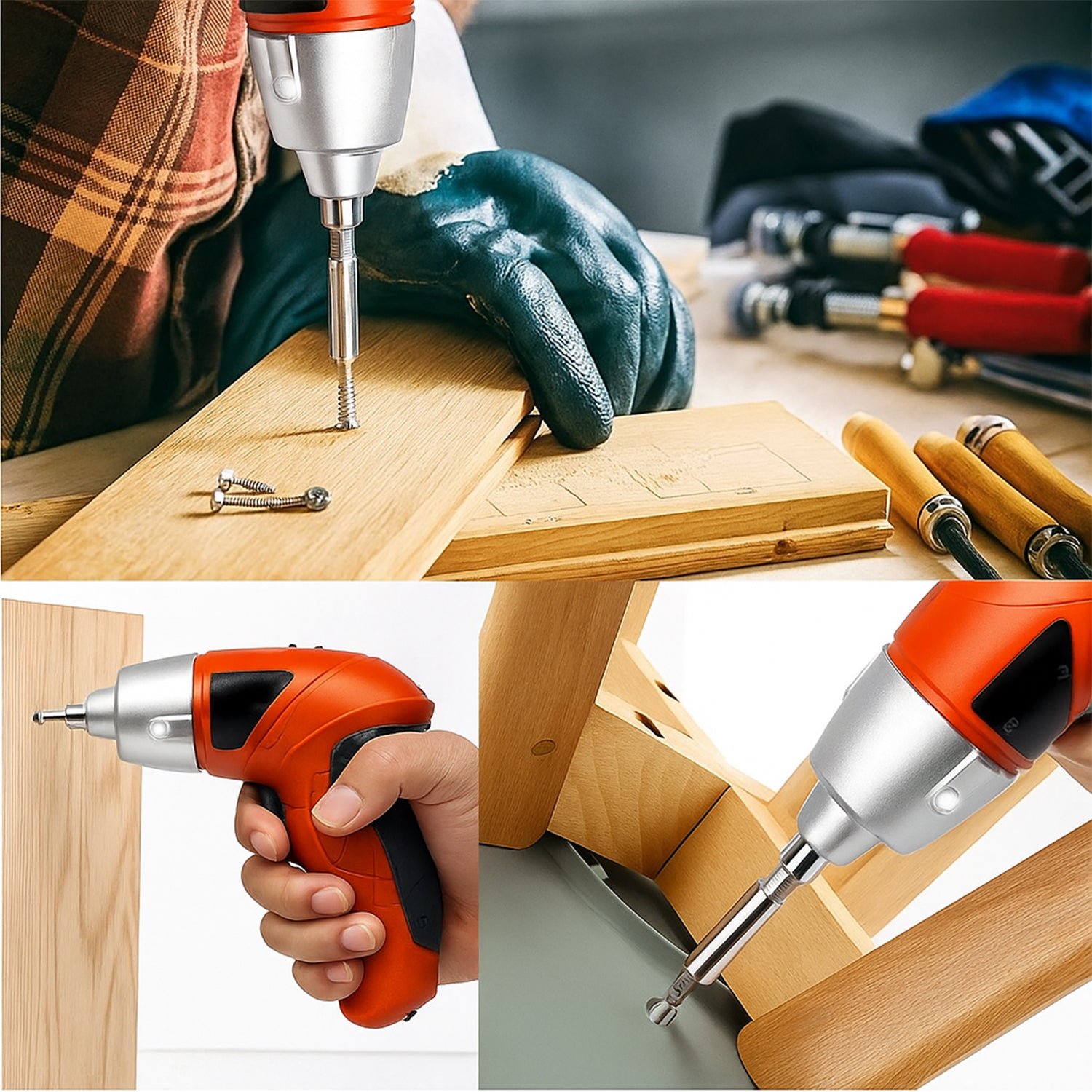 Electric Screwdriver Set – 45-Bit Cordless Power Tool for Home DIY