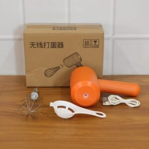 Electric Handheld Whisk Mixer – USB Rechargeable & Detachable