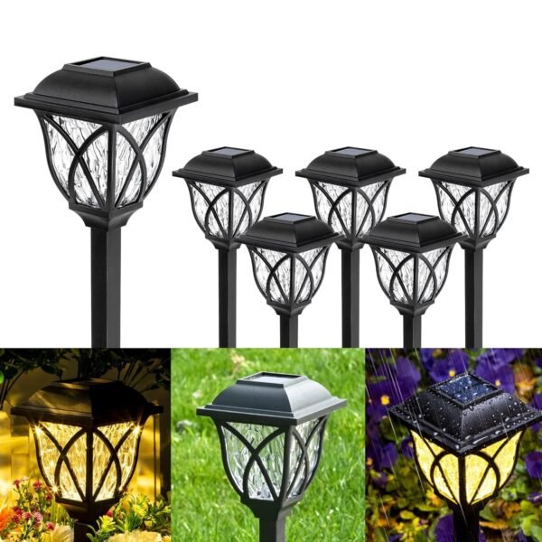 Solar Pathway Lights – Water-Ripple Garden Lighting | FitFuzion