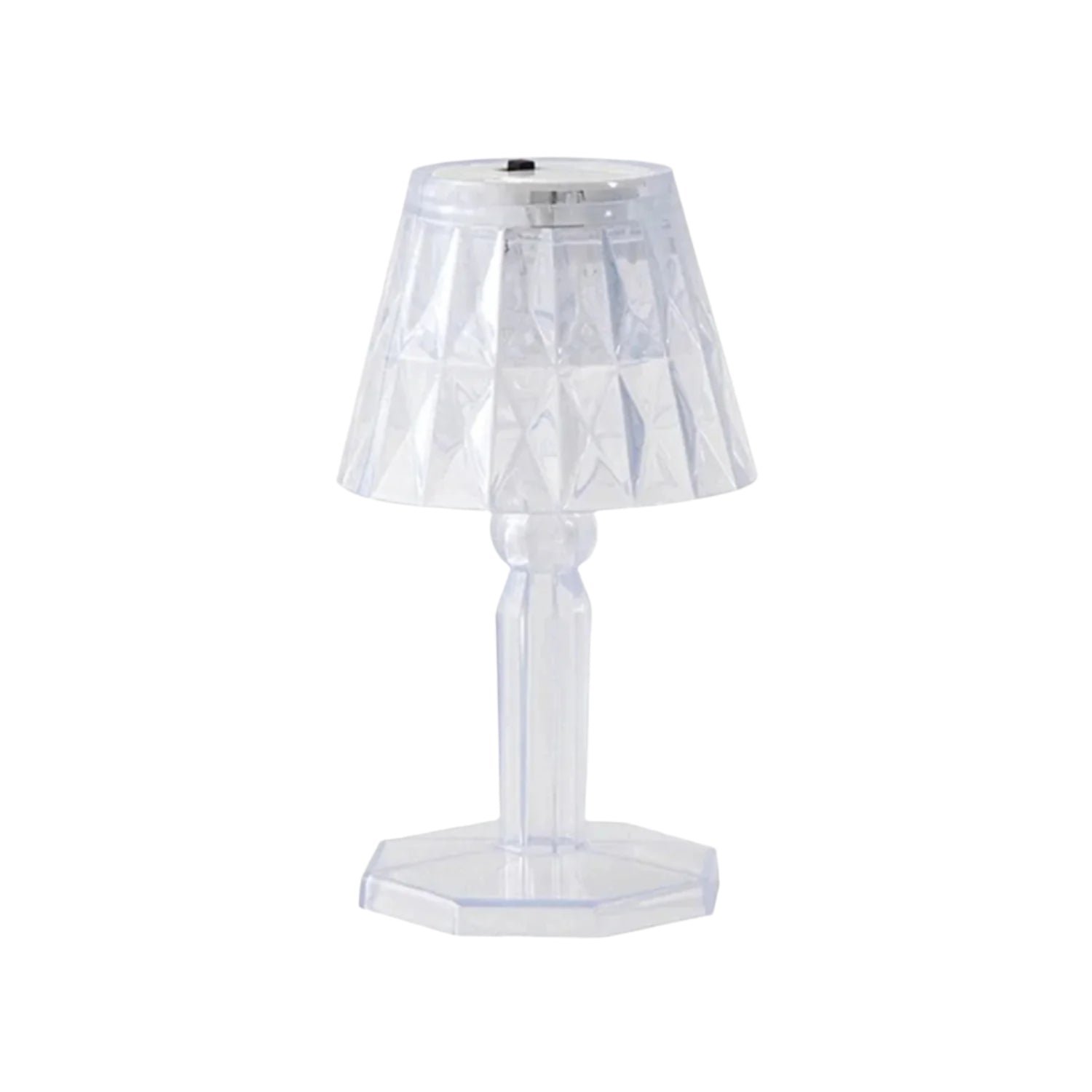 Crystal Table Lamp – Transparent Mini LED Reflection Light | Styleva