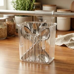 Mini Rack-Mount Storage Box – Space-Saving Transparent Organizer