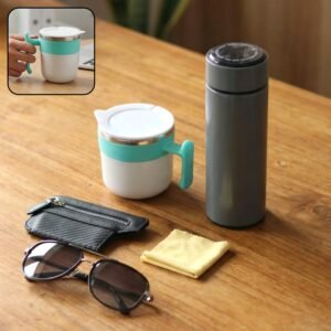 Travel Essentials Set – 5-in-1 Combo with Insulated Bottle & Mug