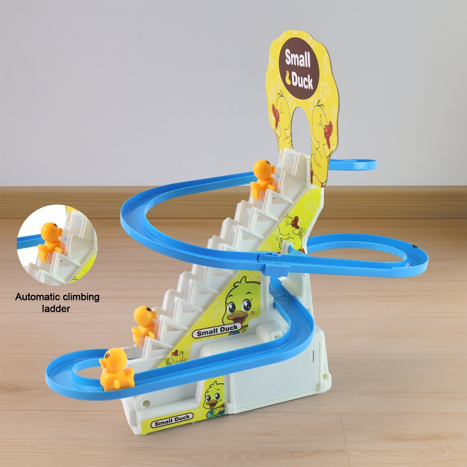 Duck Climb Stairs Toy – Interactive Music & Light Playset