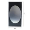 Rotating Storage Cabinet with Mirror, Space-Saving Wall Organizer