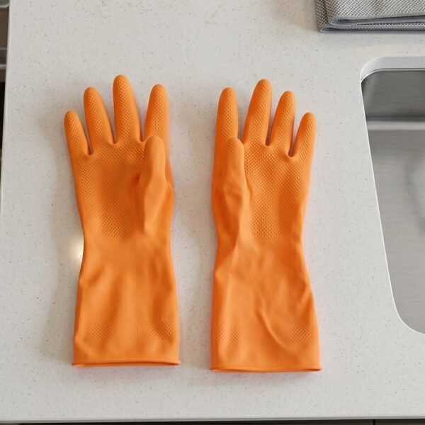 Waterproof Rubber Gloves – Reusable Kitchen & Household Protection