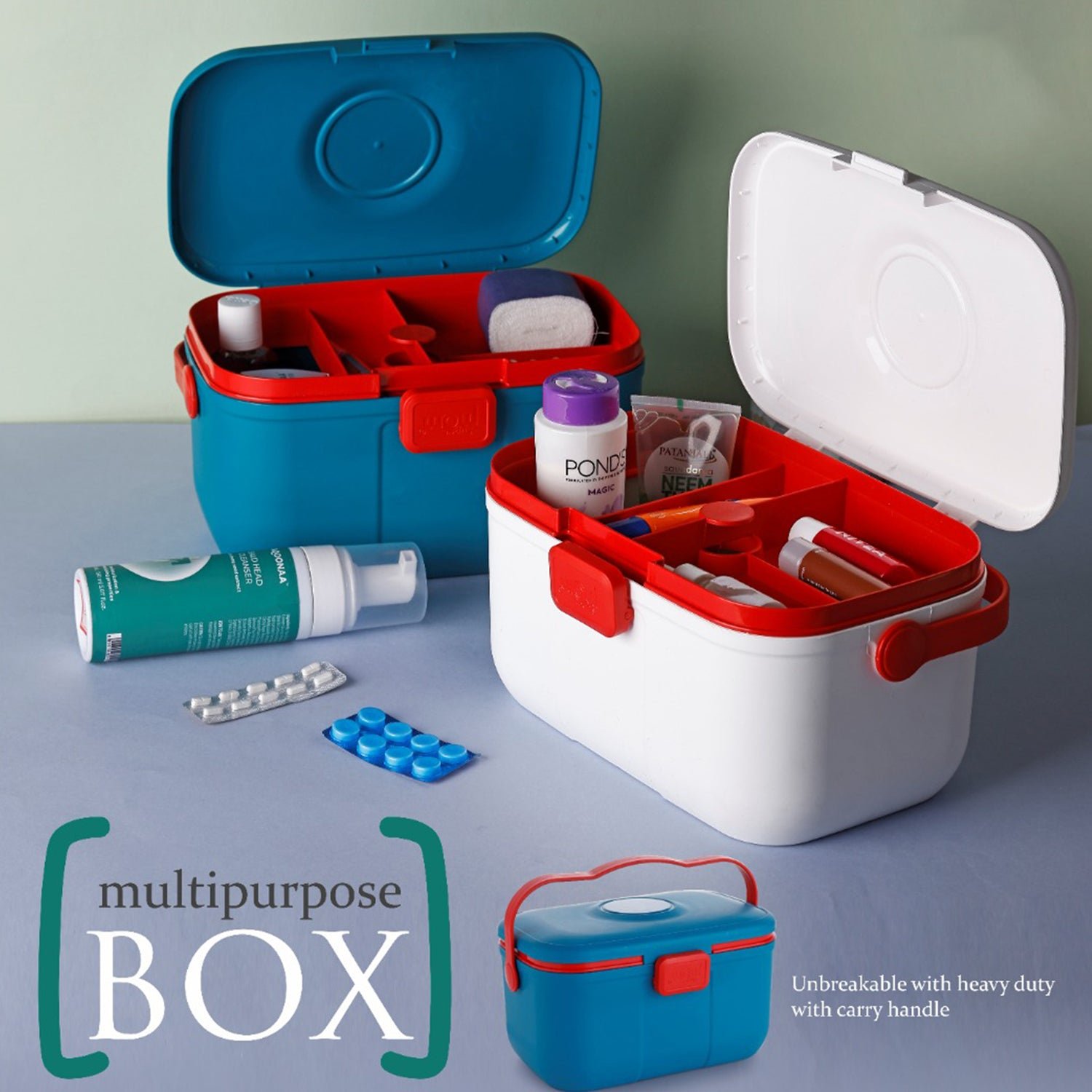 Multipurpose Storage Box – Durable Organizer with Handle