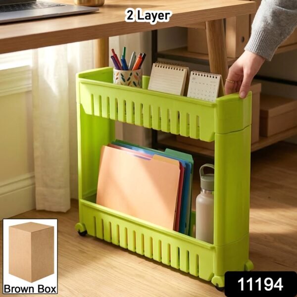 Slim Storage Rack – Space-Saving Multipurpose Organizer for Narrow Spaces