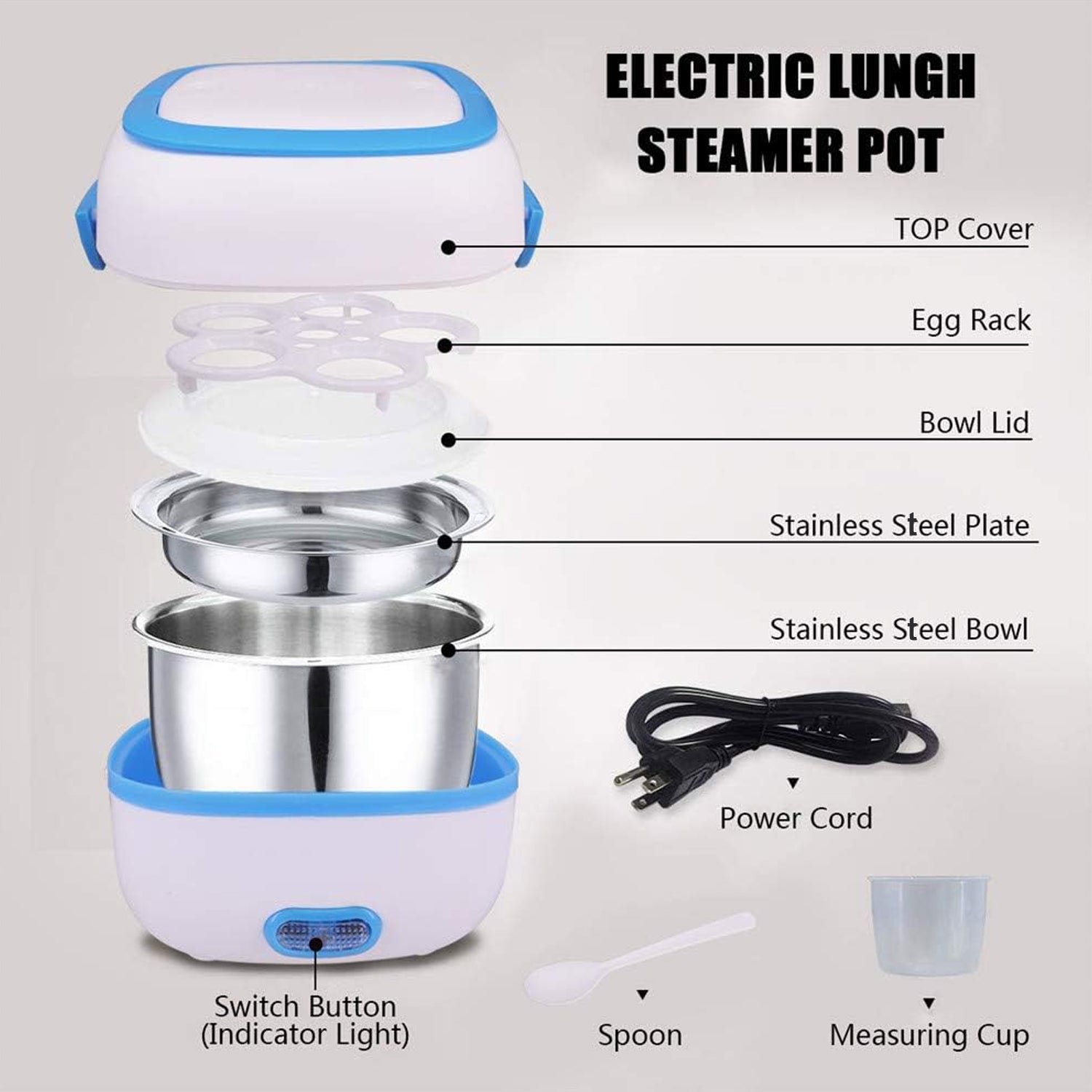 Electric Lunch Box – Portable Food Warmer with Steel | Lunchie Bunchie
