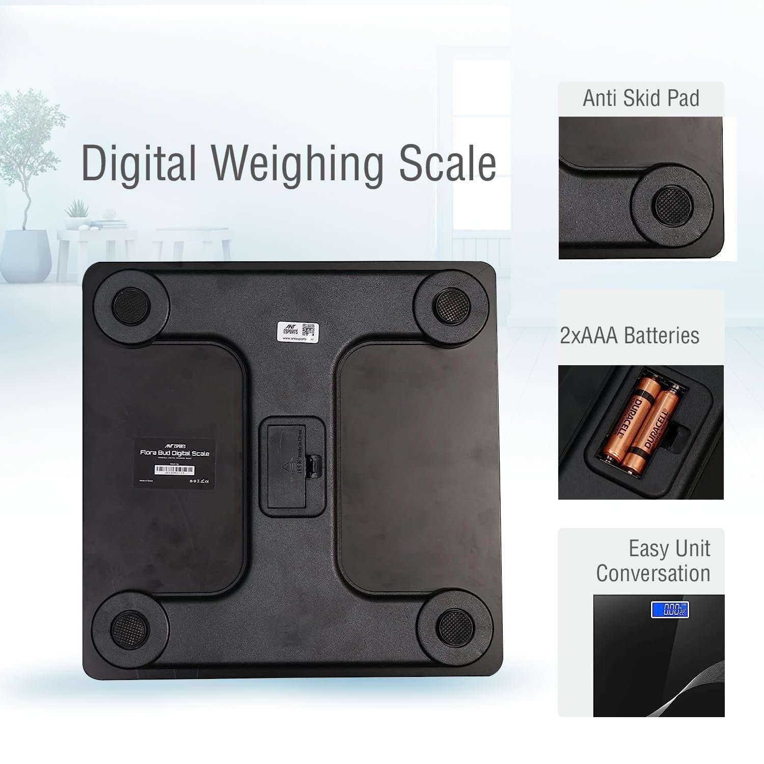 Digital Personal Weight Scale – Slim & High-Precision for Accurate Tracking