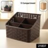 Desk Organizer Basket – 5 Compartment Multipurpose Storage