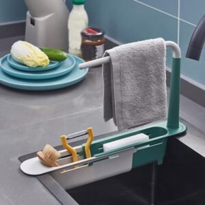 Expandable Dish Drying Rack – Adjustable Sink Organizer | CookAura