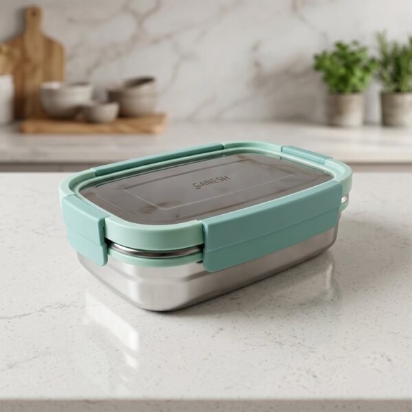 Stainless Steel Lunch Box Set – Leak-Resistant & Easy to Carry