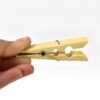Bamboo Cloth Clips – Heavy Duty Wooden Pegs (10 Pcs) | BathNova