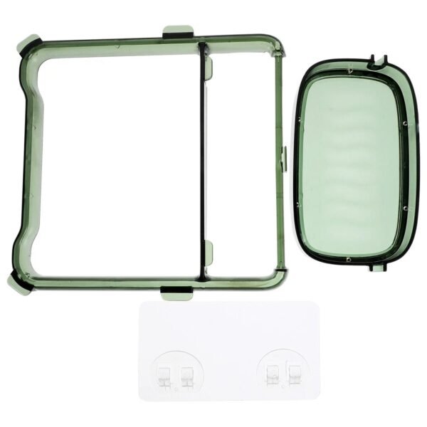 2-in-1 Bathroom Organizer – Self-Adhesive Soap Holder & Towel Rack