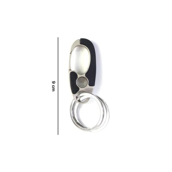 Stainless Steel Carabiner Keychain – Secure Lock & Compact Design