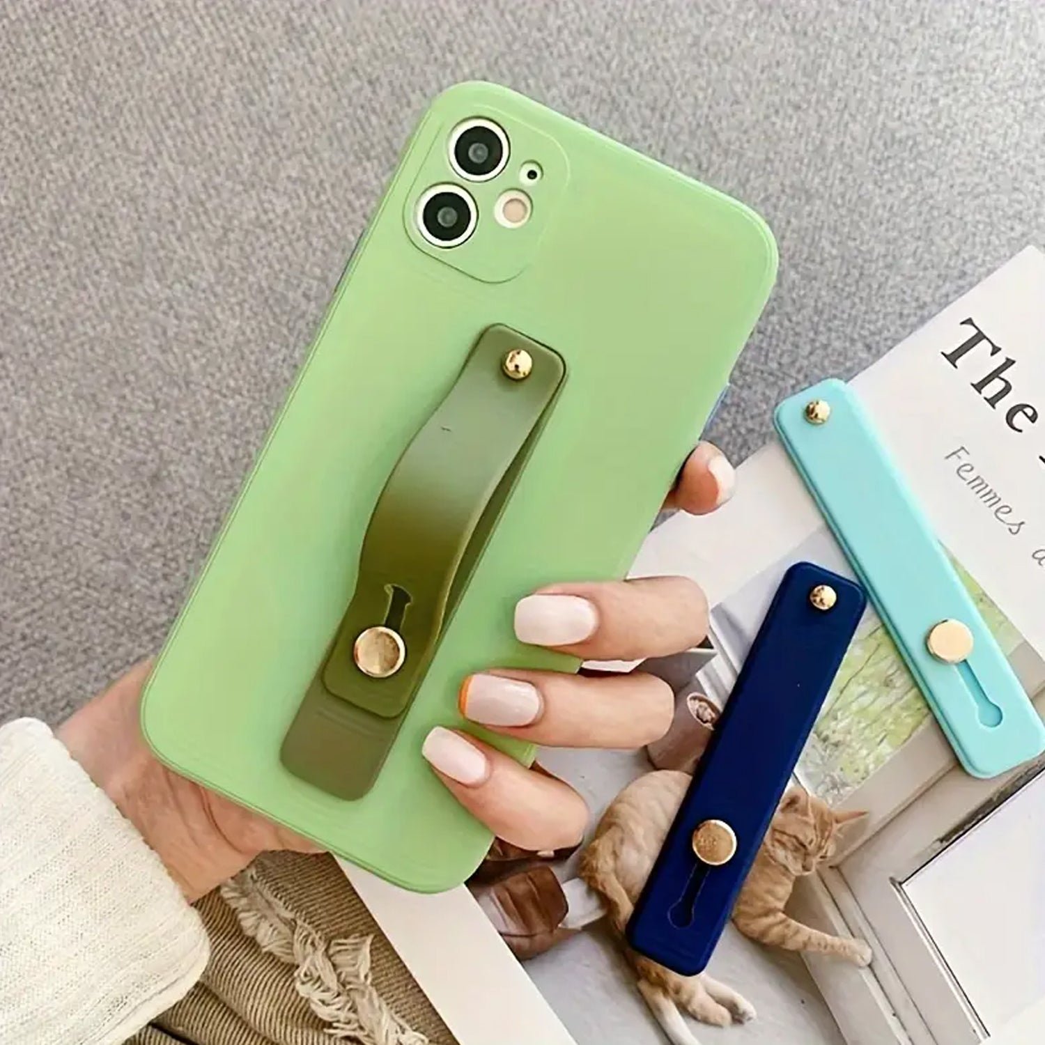 Phone Finger Holder – Secure Silicone Grip & Kickstand | Gambit