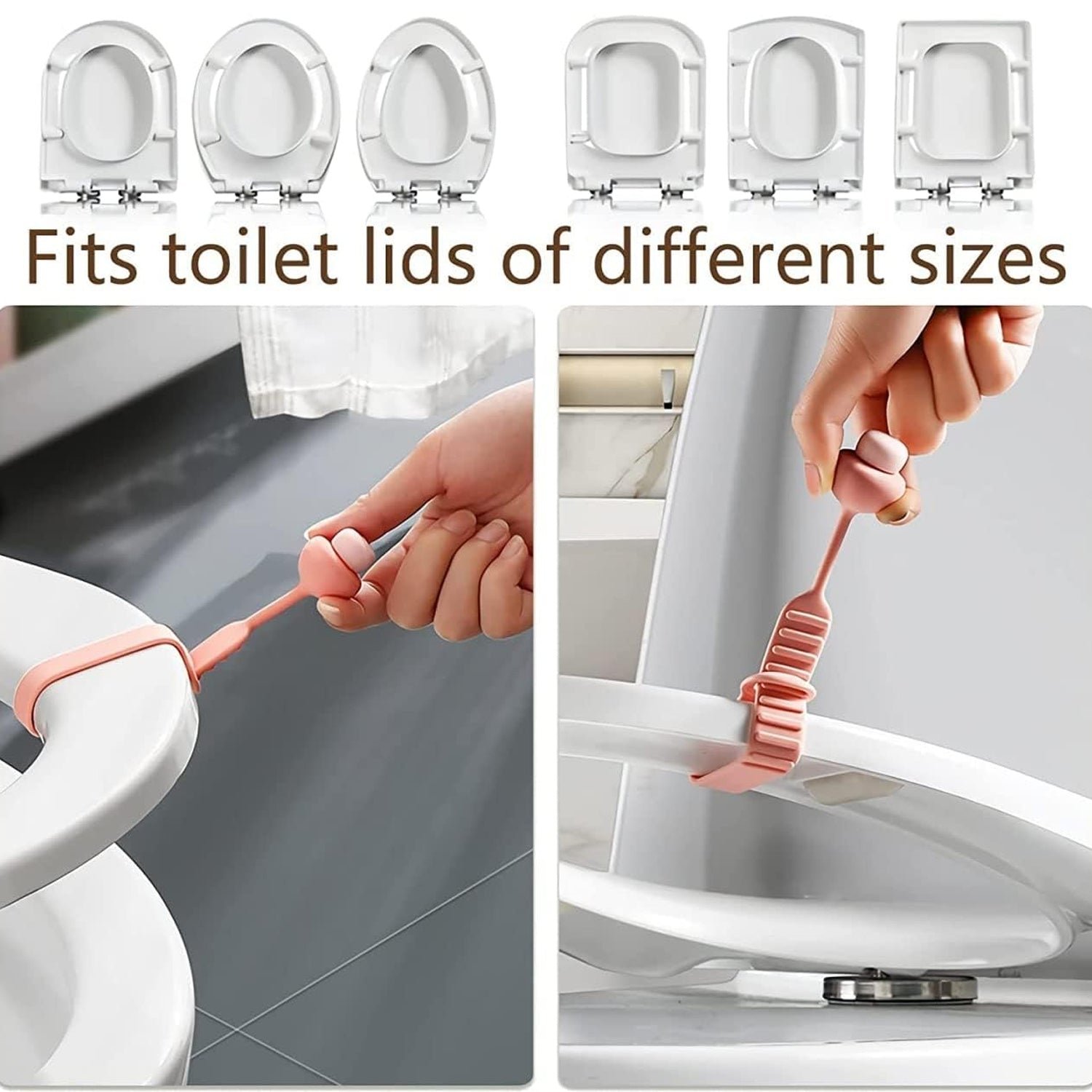 Toilet Seat Lifter – Hygienic Silicone Grip for Bathroom | Bathora