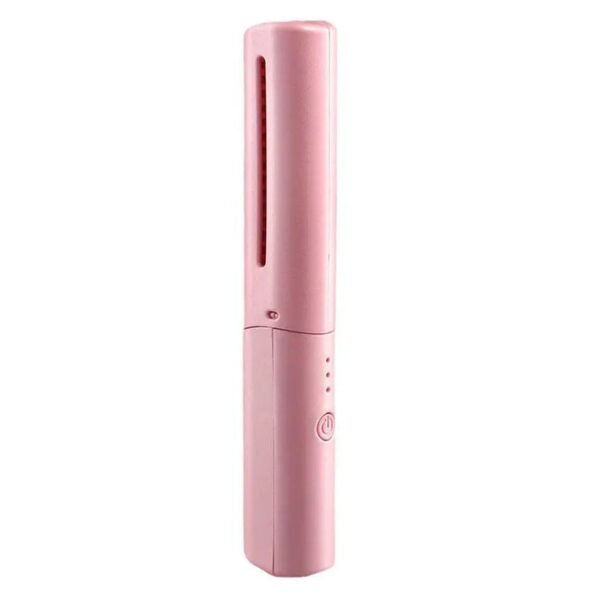 Mini Hair Straightener Brush – Cordless & Rechargeable for Travel