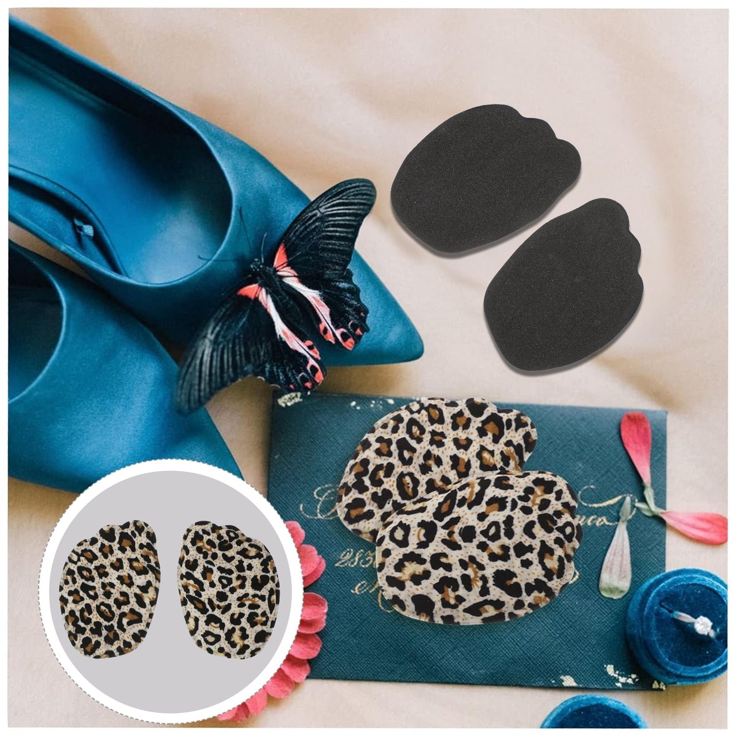Heel Cushion Inserts – Non Slip Callus Prevention Insoles | Velvet Wellness