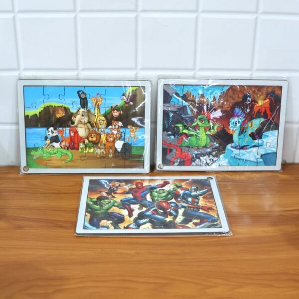 Educational Wooden Jigsaw Puzzle Board – Skill Building for Kids