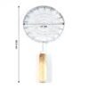 Stainless Steel Wire Skimmer – Heat-Resistant Wooden Handle