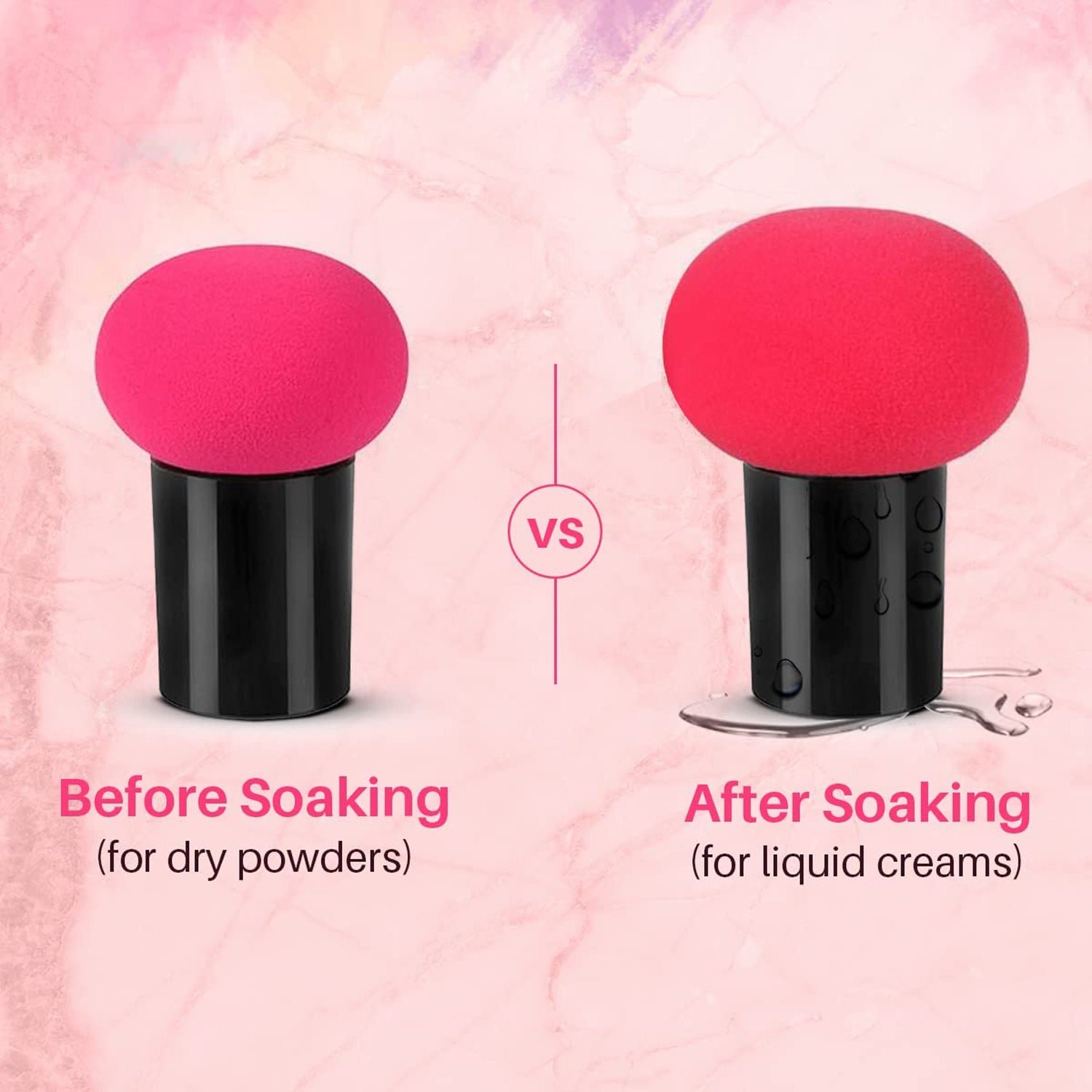 Makeup Sponge Puff with Handle – Ergonomic & Flawless Blending