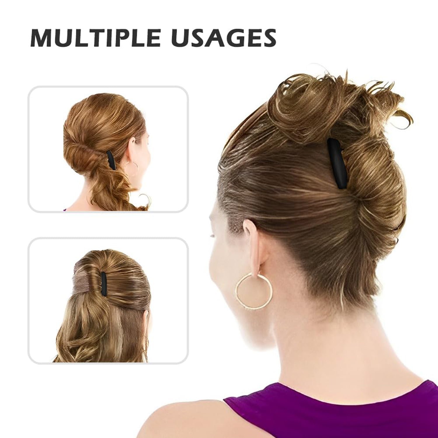 Volumizing Hair Bun Comb Clip – Easy Styling & Instant Volume