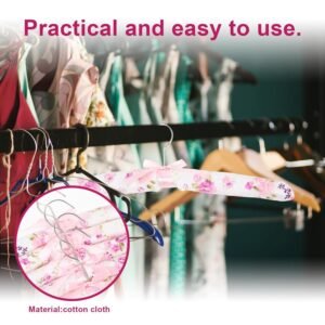 Padded Floral Clothes Hanger – Satin-Cushioned, Non-Slip Support