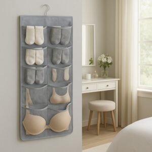 Under Garment Organizer – Foldable Multi-Pocket Hanging Storage Bag