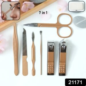 Manicure Kit – 7-in-1 Premium Grooming Set with Compact Case