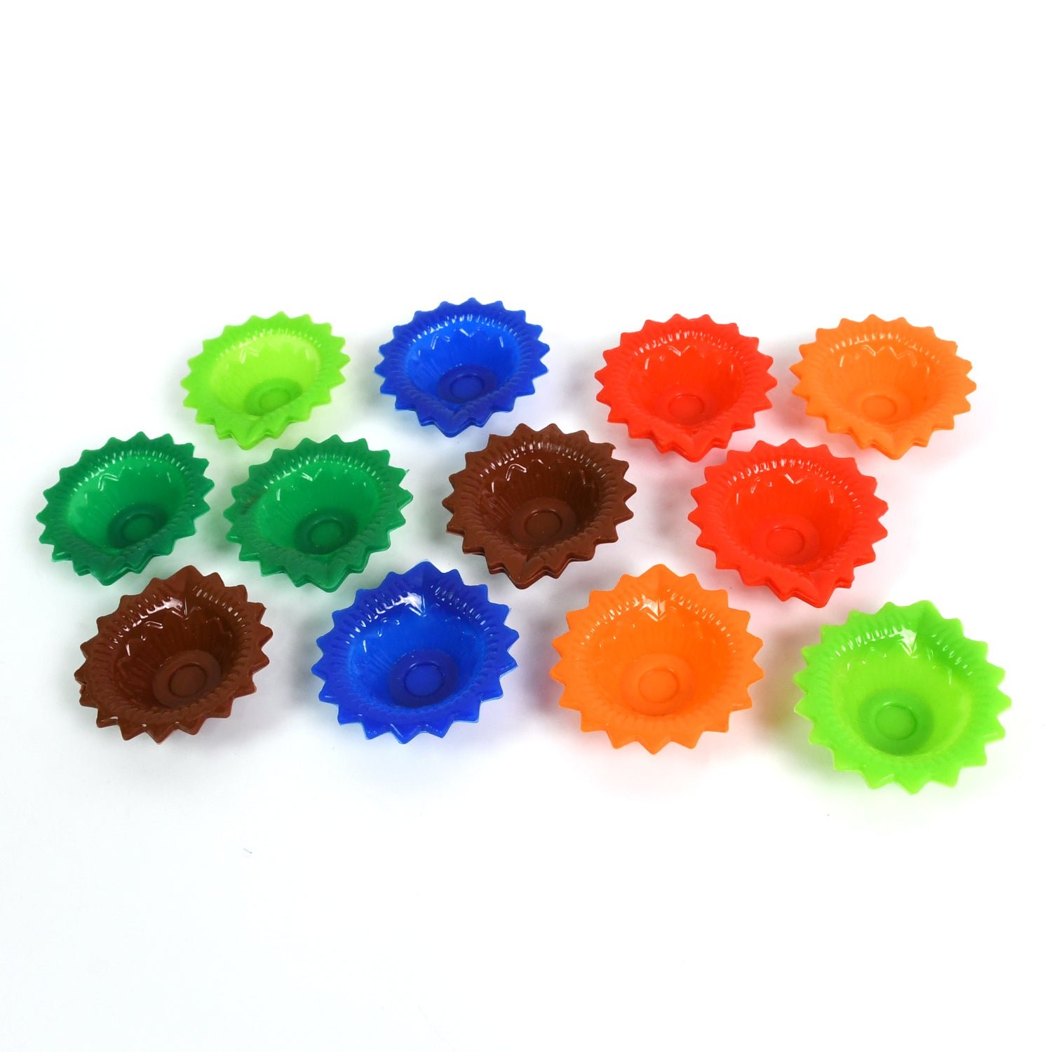 Silicone Diwali Diya – Colourful Reusable Set (12 Pcs) | Giftoiza