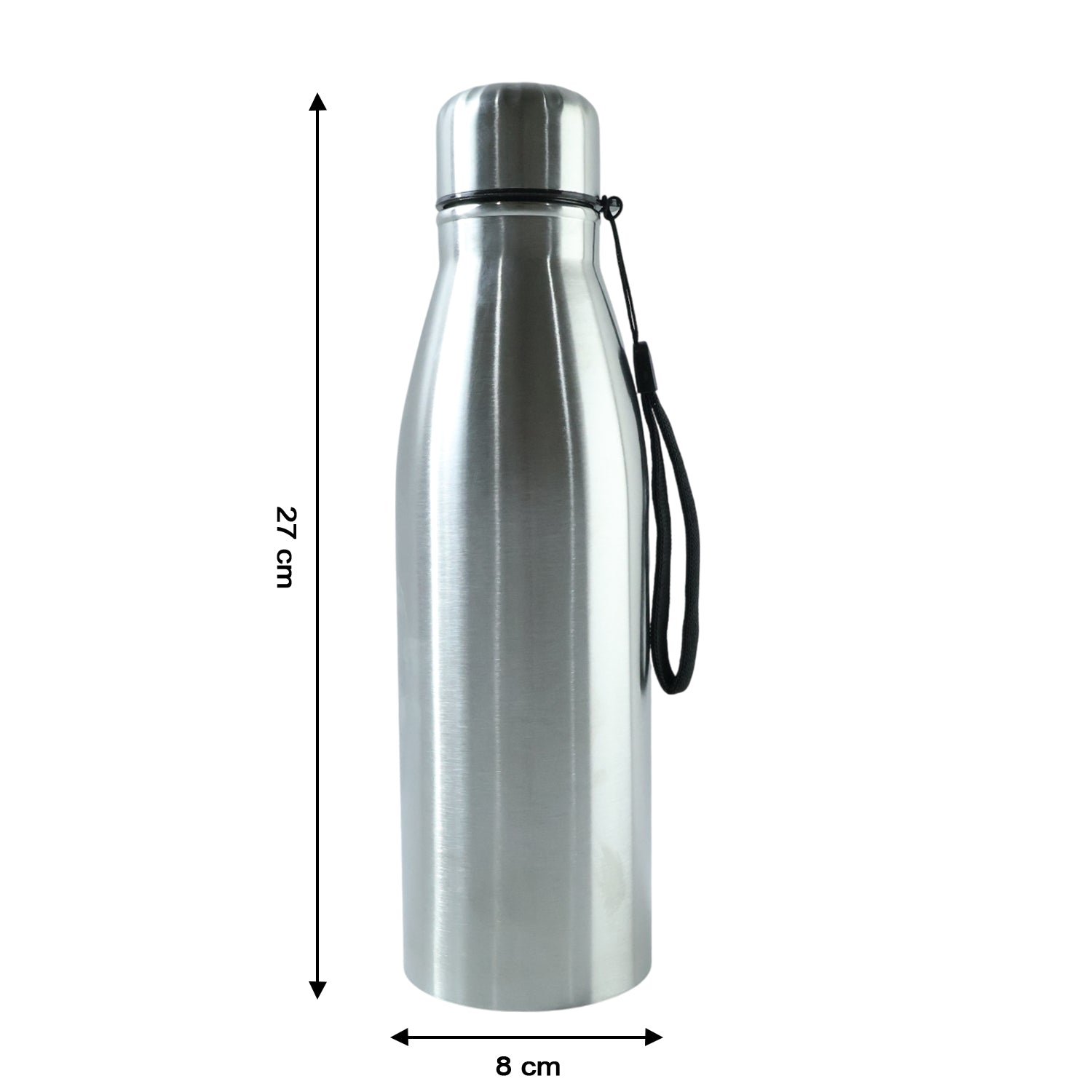 Stainless Steel Water Bottle 1000 ML – Leakproof with Carry Strap
