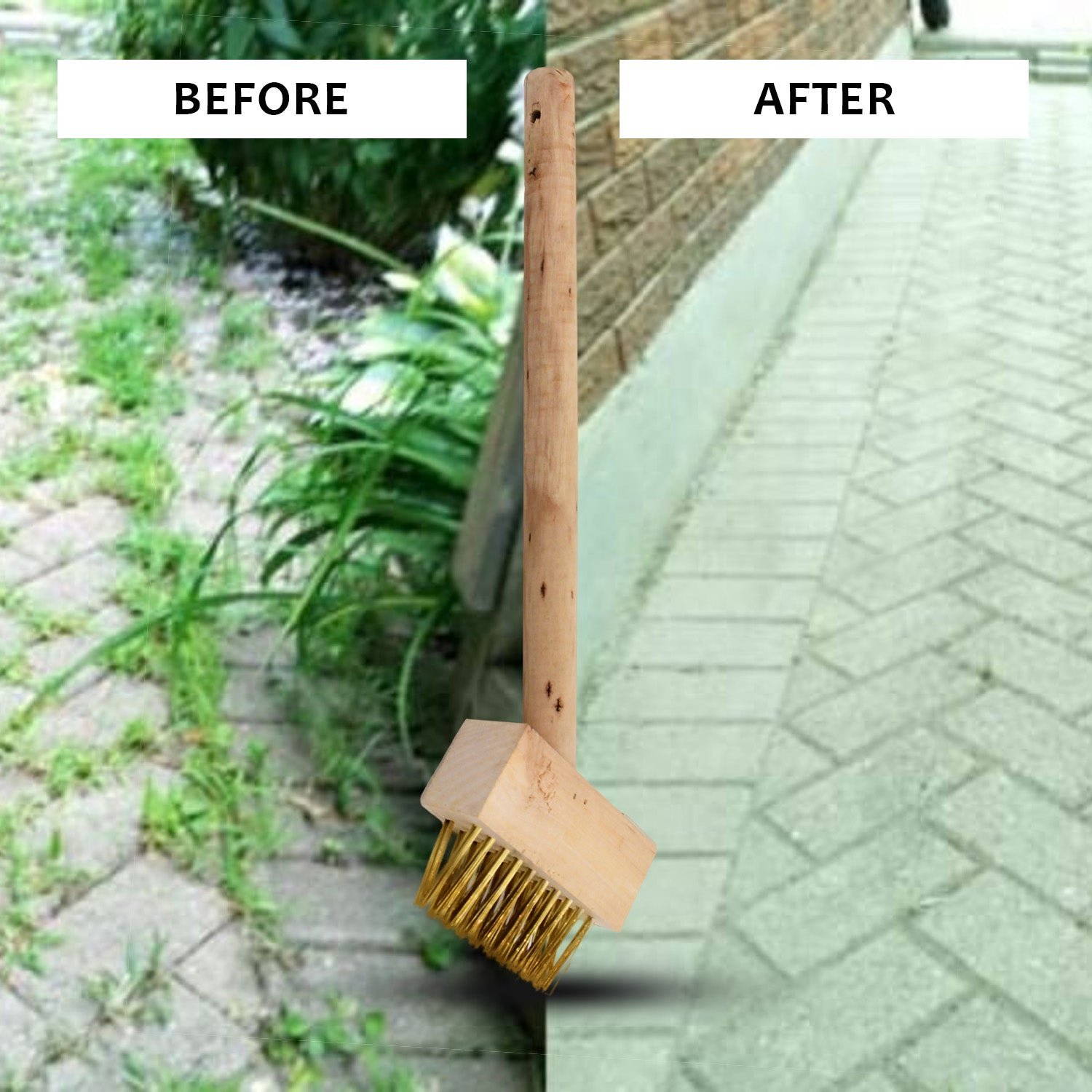 Paving Brush – Wooden Block Patio Weed Remover | ToolMate Pro