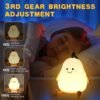 Pear Silicone Night Lamp – Multi-Color LED & Touch Control