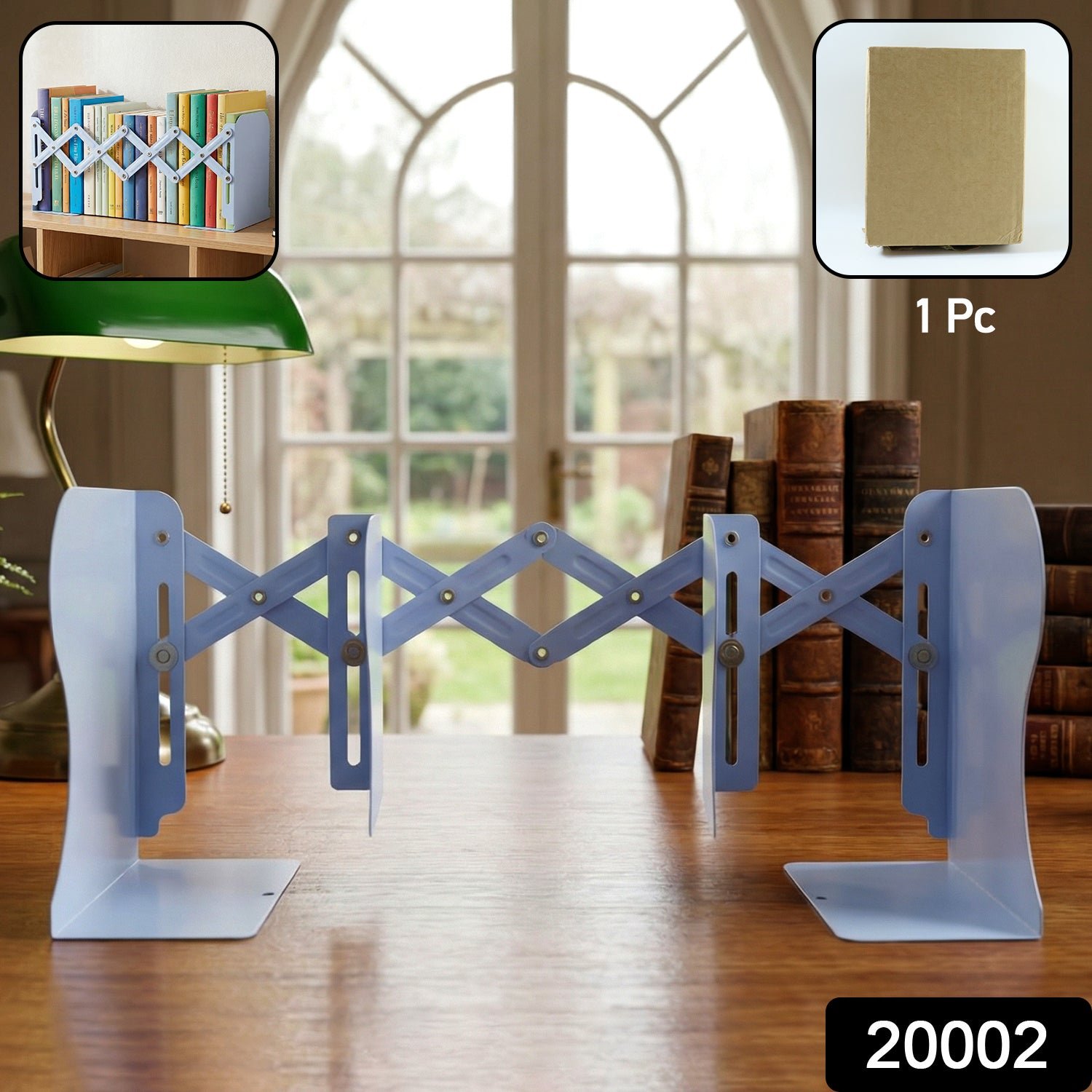 Expandable Book Stand – Adjustable Foldable Organizer for Desk