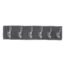 Wall Hook Rail – Heavy Duty 6-Pin Transparent Golden | GlimmerHome