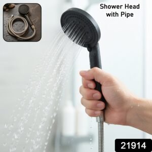 Handheld Shower Head, Flexible Stainless Steel Hose for Easy Use