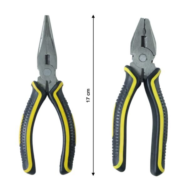 Pliers Set – 2 Pc Combination & Long Nose with Anti-Slip Grip