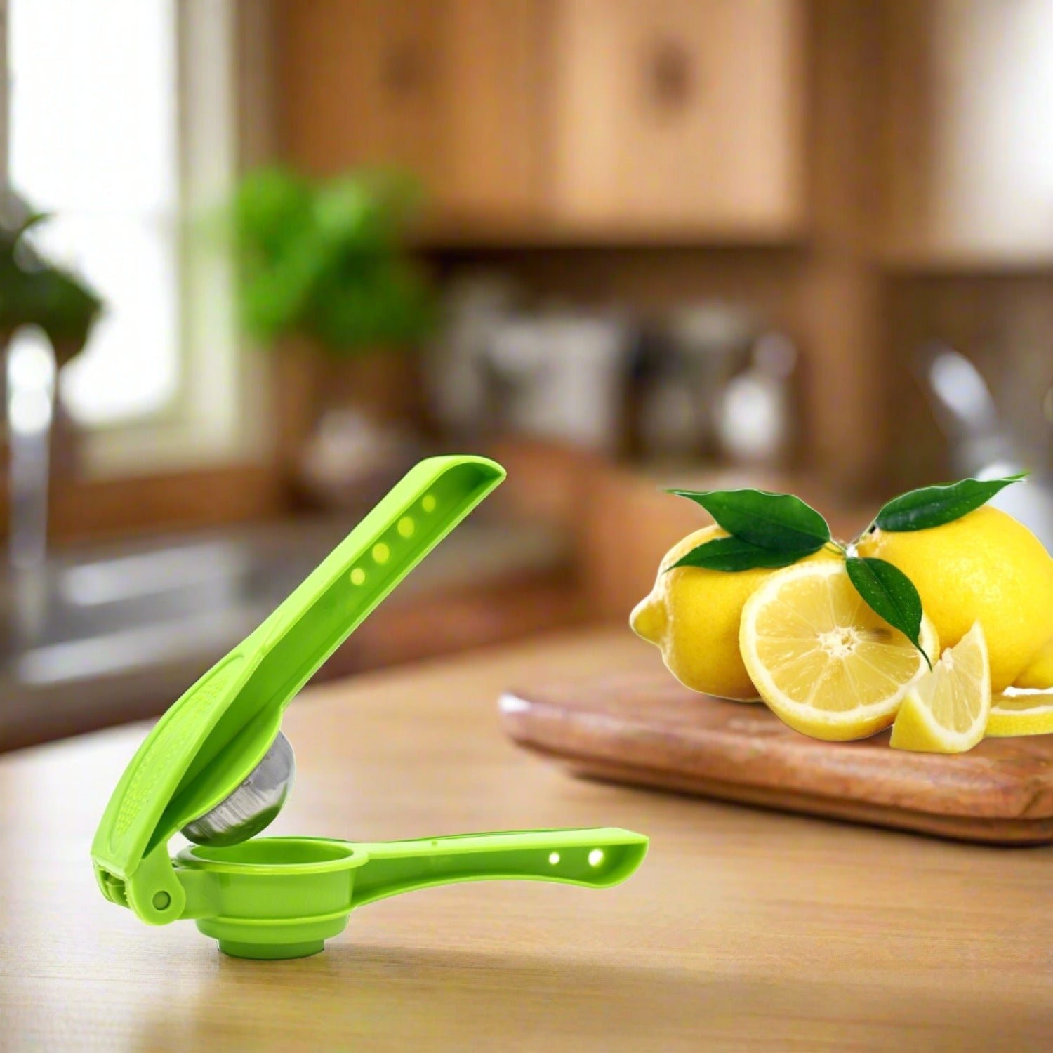 2-in-1 Lemon Squeezer – Plastic & Bottle Opener | Quickslice
