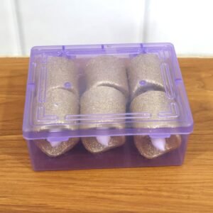 LED Tealight Candles – 6 Pc Flameless Christmas Glitter Set