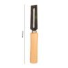 Stainless Steel Vegetable Peeler – Sharp, Comfortable Wooden Grip