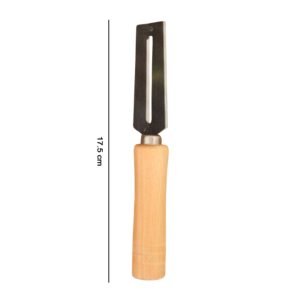 Stainless Steel Vegetable Peeler – Sharp, Comfortable Wooden Grip