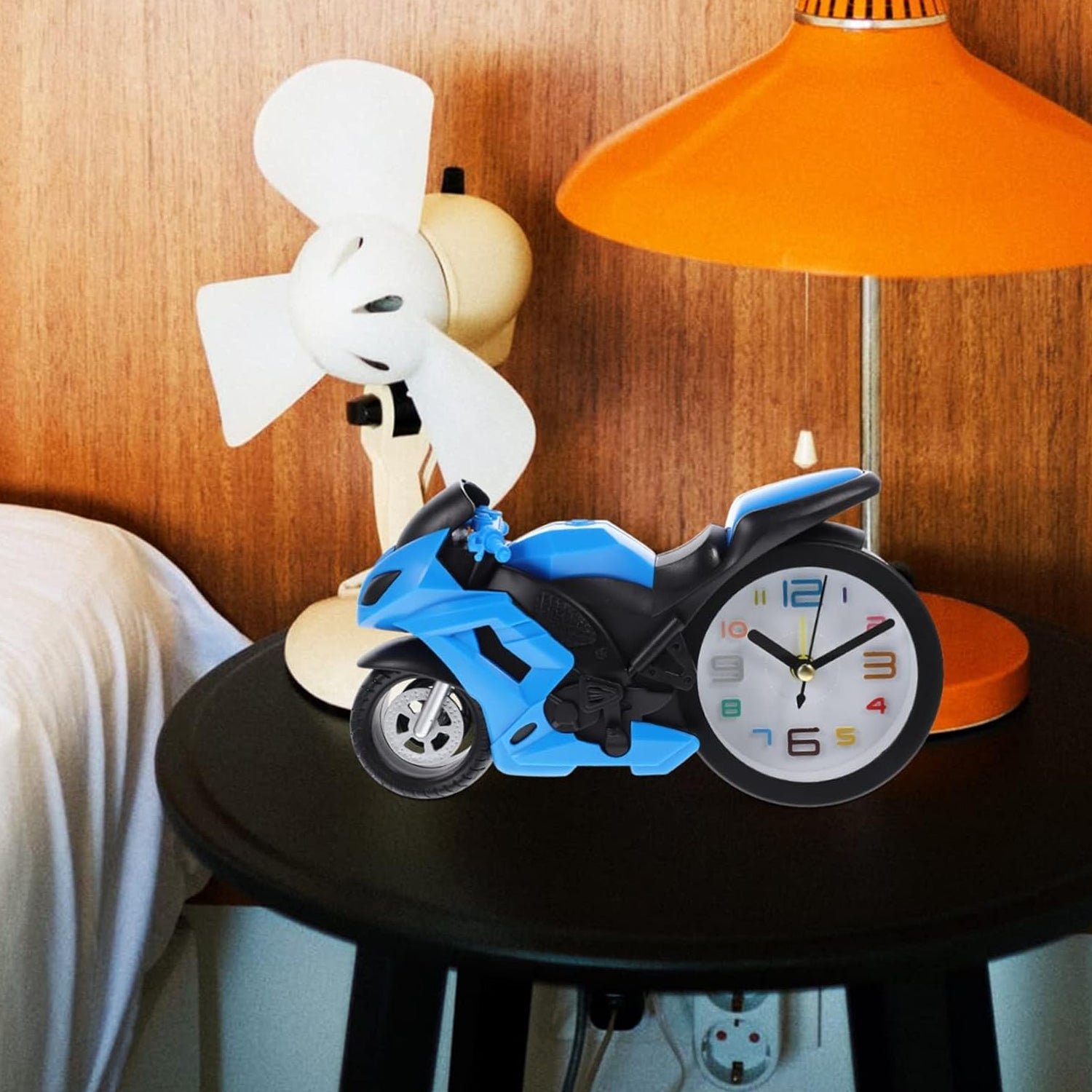 Retro Motorcycle Alarm Clock – Silent Engine Design | worko