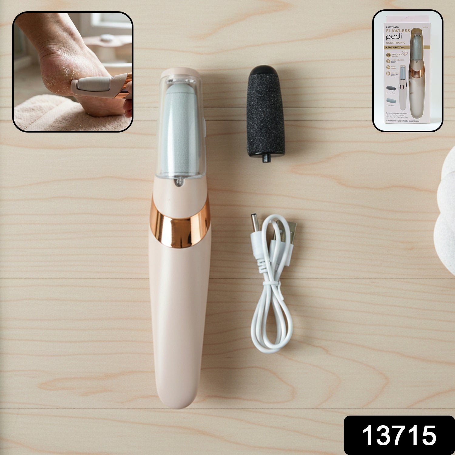 Electronic Pedicure Tool – Rechargeable & Cordless | Velvet Wellness