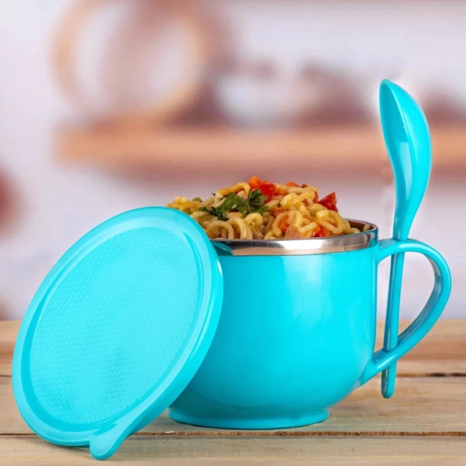 Insulated Lunch Bowl 650ml – Leak-Proof with Cutlery Set