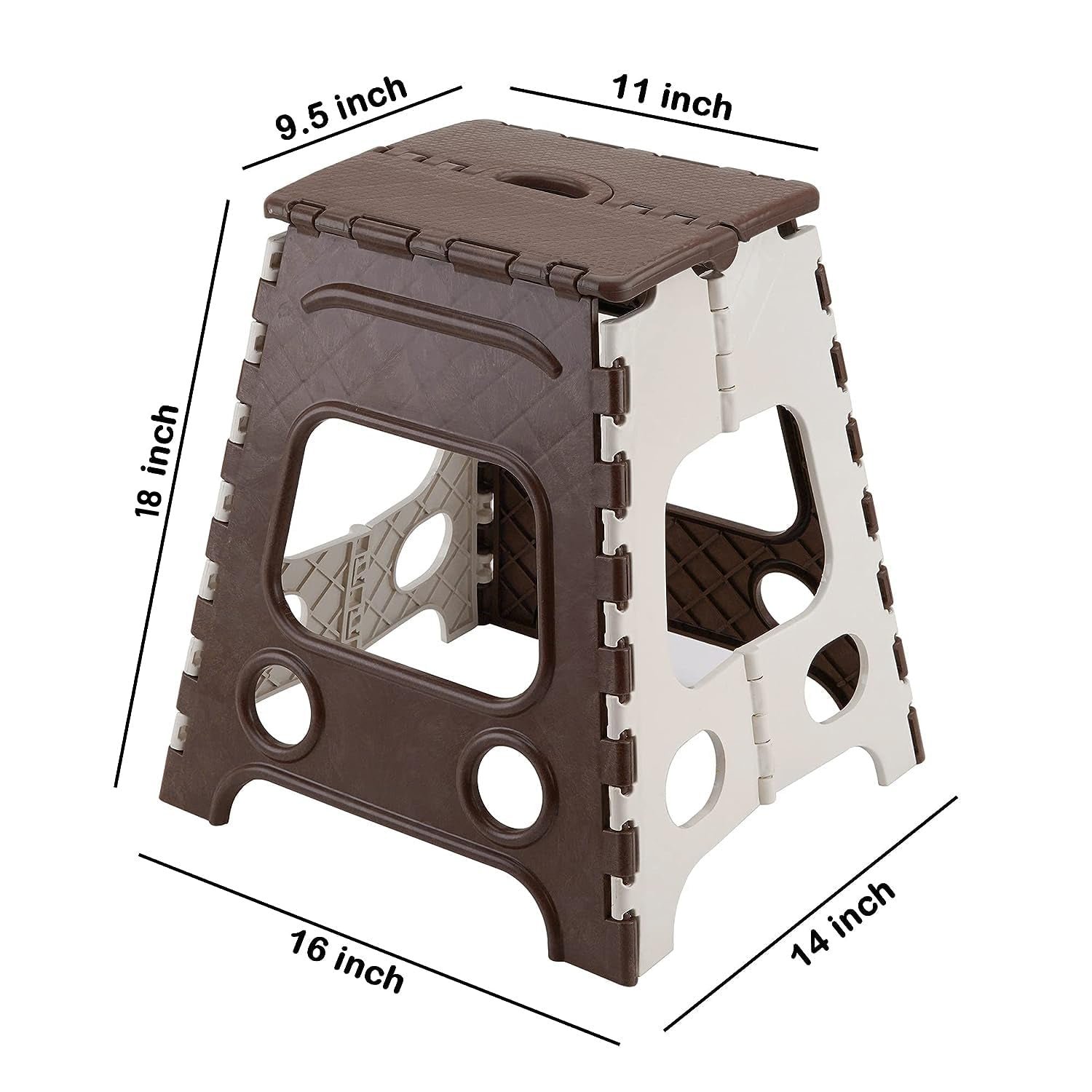 18 Inch Folding Stool – Non-Slip, Portable & Sturdy | CookAura