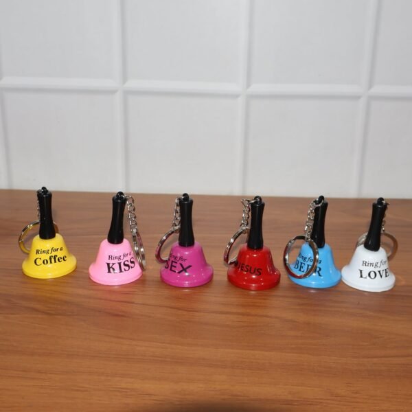 Mini Hand Bell Keychain – Fun Party & Bar Accessory