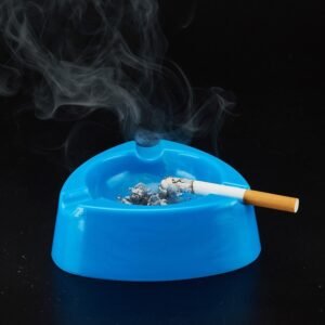 Plastic Ashtray – Durable Wide Bowl with 3 Cigarette Slots