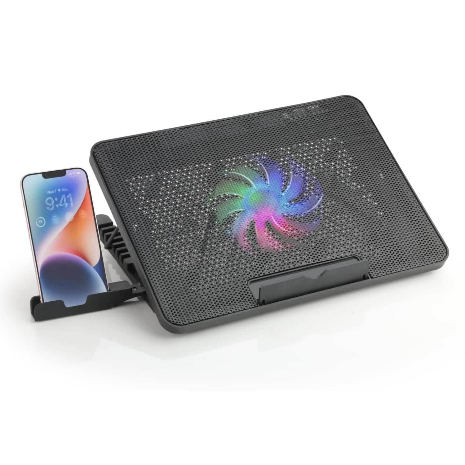 Laptop Cooling Pad – Dual Quiet LED Fans & Adjustable Stand | Indo Glow