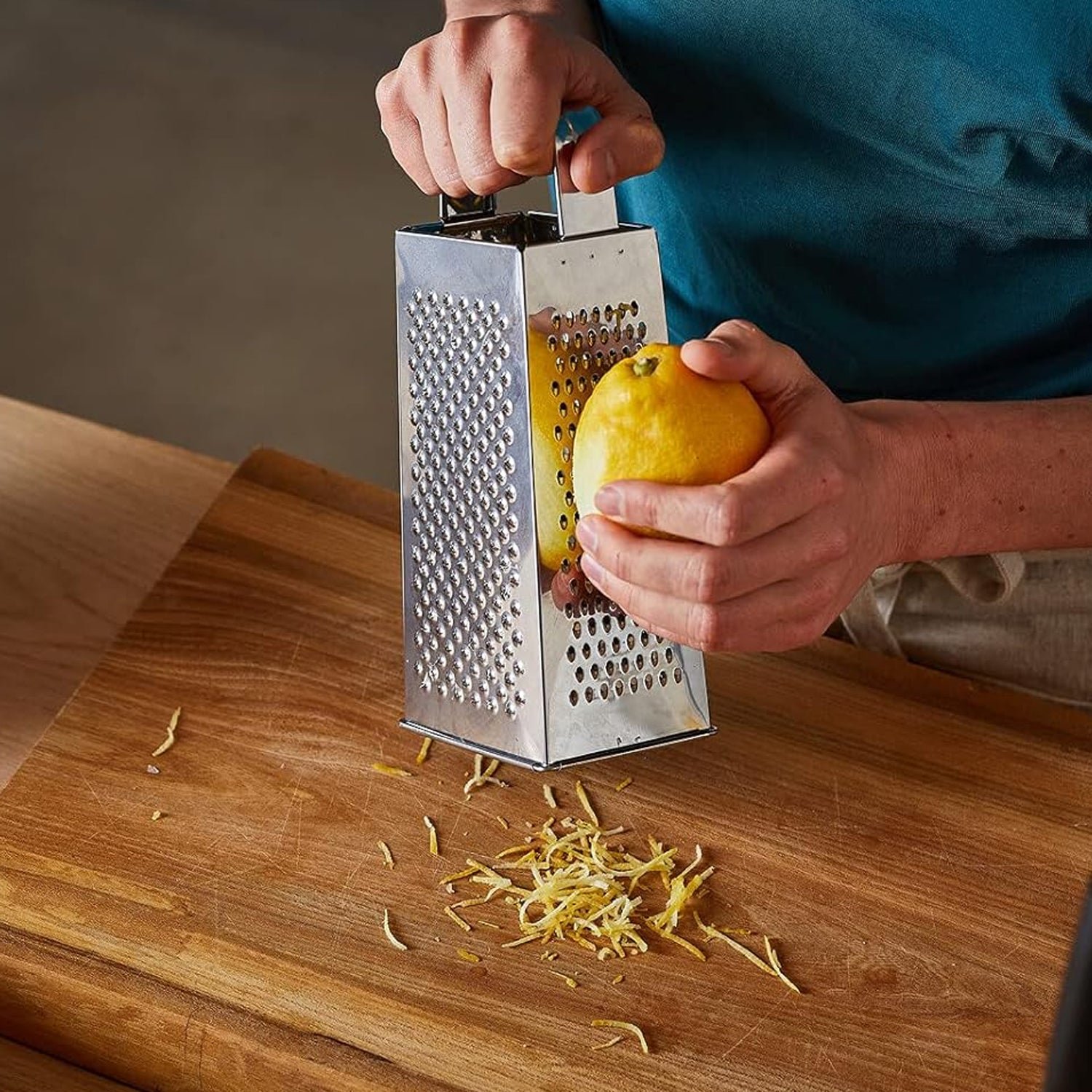 Stainless Steel 5-in-1 Grater and Slicer – Durable Kitchen Tool